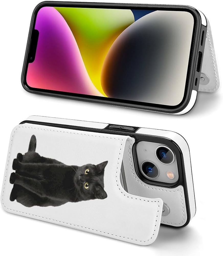 Amazon.co.jp: iPhoneX/XS ケース 猫柄 ねこ 黒猫 かわいい ネコ 手帳